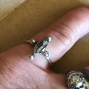 Herkimer Diamond and 925 Silver Ring 7